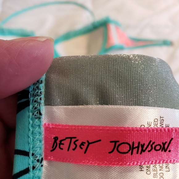 Betsey Johnson Bikini Size M Green - Picture 5 of 8